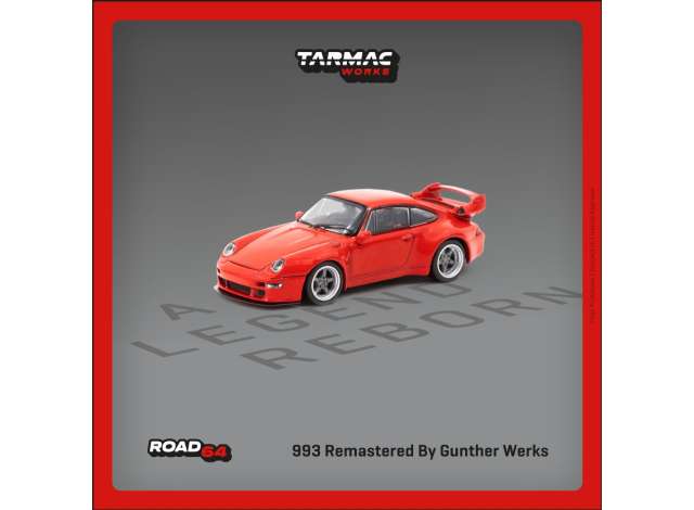 Tarmac Modeliukas 1/64 Porsche 993 Remastered by Gunther Werks, red (yra Sandėlyje)