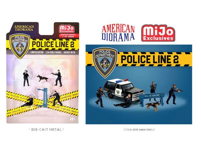 American Diorama Figūrėlės Police Line Mijo Figure set #2, various (Car Not Included !!)