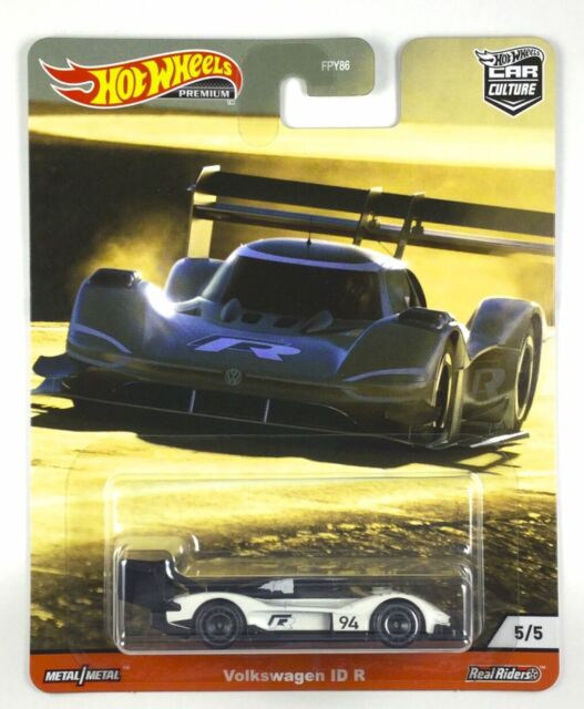 Hot Wheels Premium Modeliukas Volkswagen ID R #94 *Hill Climb series*, white