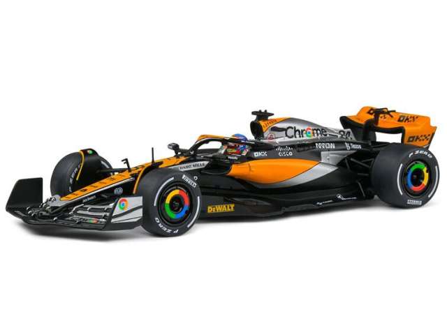PRE-ORD3R Solido Modeliukas 1/43 2023 McLaren MCL60 F1 #81 O. Piastri Great Britain GP, orange/black