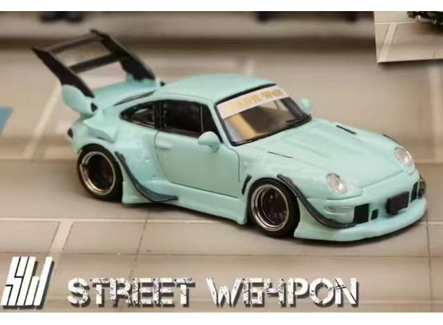 Street Weapon Modeliukas 1/64 RWB 993 noctilucent, blue