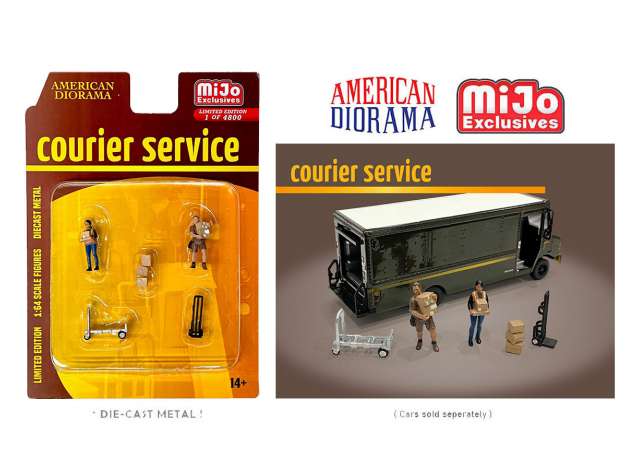 PRE-ORD3R American Diorama Figūrėlės Courier Service Mijo Figure set, various (Car Not Included !!)