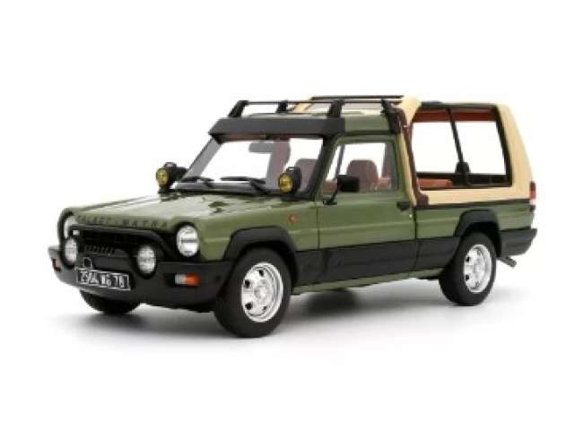 PRE-ORD3R OttO Miniatures Modeliukas 1/18 1981 Talbot Matra Rancho Decouvrable *Resin series*, Vert Sologne