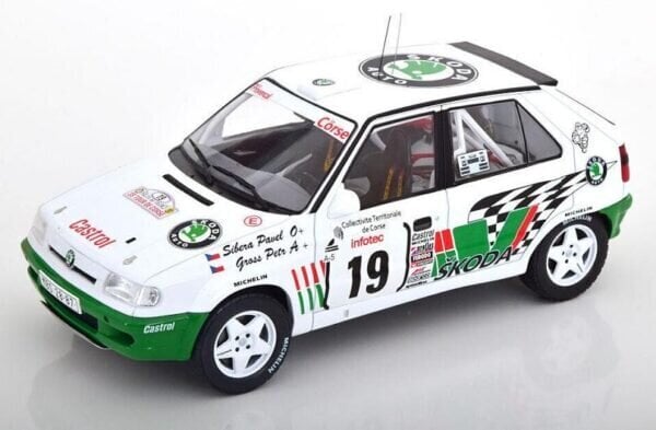 PRE-ORD3R IXO Models Modeliukas 1/18 1995 Skoda Felicia Kit Car #19 Rallye Tour de Corse P.Sibera/P.Gross, ...