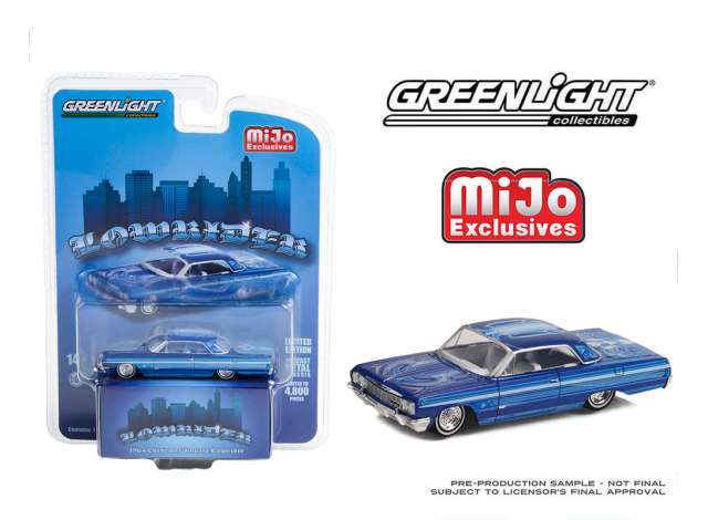GreenLight Modeliukas 1964 Chevrolet Impala Lowrider, blue