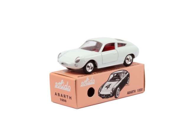 PRE-ORD3R Solido Modeliukas 1/43 Fiat Abarth 1000, white