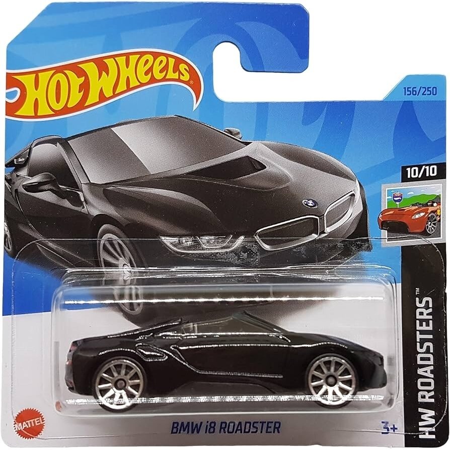 Hot Wheels Mainline Modeliukas BMW i8 Roadster black