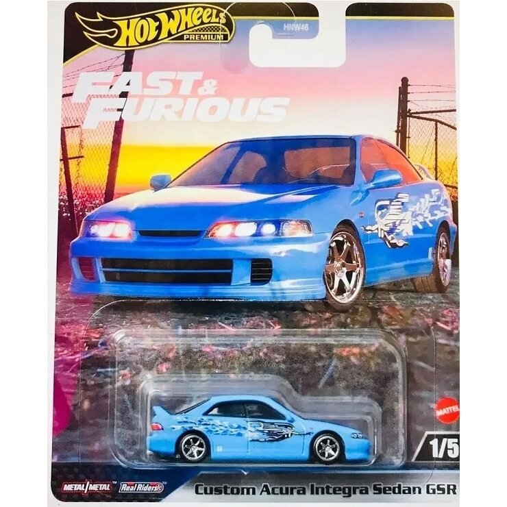 Hot Wheels Premium Fast & Furious Modeliukas Custom Acura Integra Sedan GSR