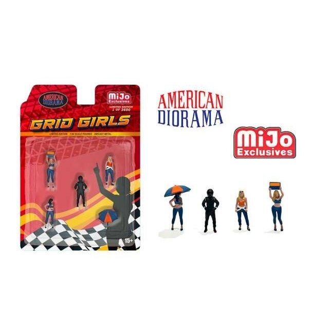 PRE-ORD3R American Diorama Figūrėlės Grid Girls, Diecast Figure's