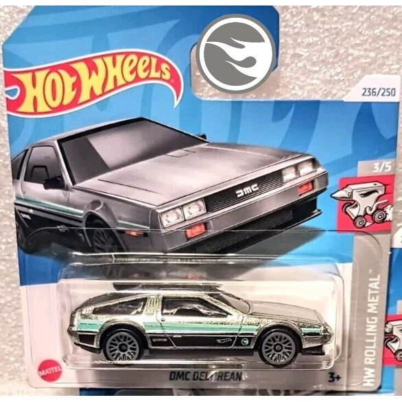 Hot Wheels Mainline Modeliukas DMC Delorean TH Treasure Hunt (yra Sandėlyje)