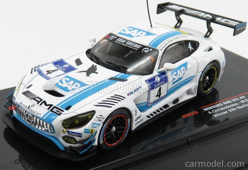 PRE-ORD3R IXO Models Modeliukas 2016 Mercedes AMG GT3 Team Black Falcon Winner 24hr Nürburging A.Christodou...