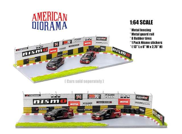 PRE-ORD3R American Diorama Priedų rinkinys Nismo Racetrack Diorama (Car Not Included !!)