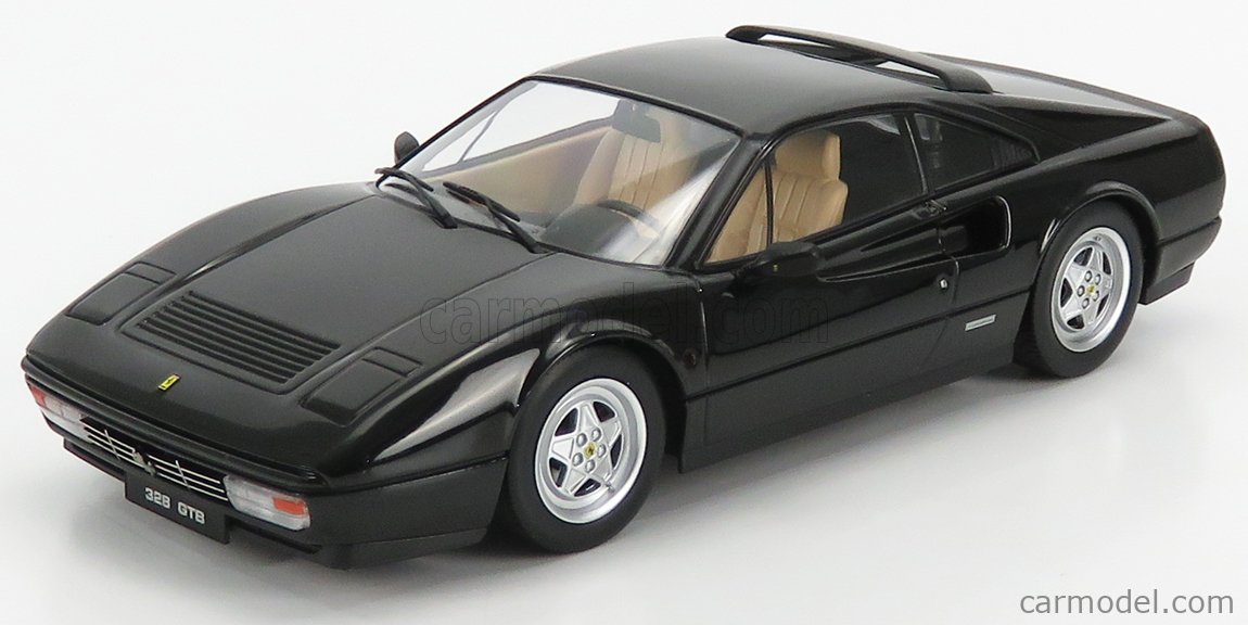 PRE-ORD3R KK Scale Modeliukas 1985 Ferrari 328 GTB, black