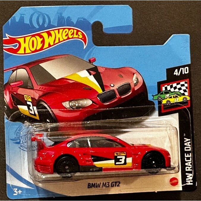 Hot Wheels Mainline Modeliukas BMW M3 GT2 Red