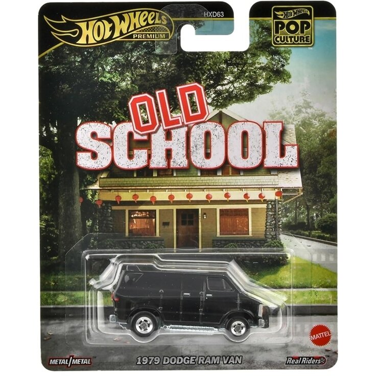 Hot Wheels Premium Modeliukas Pop Culture 1979 Dodge Ram Van - Old School
