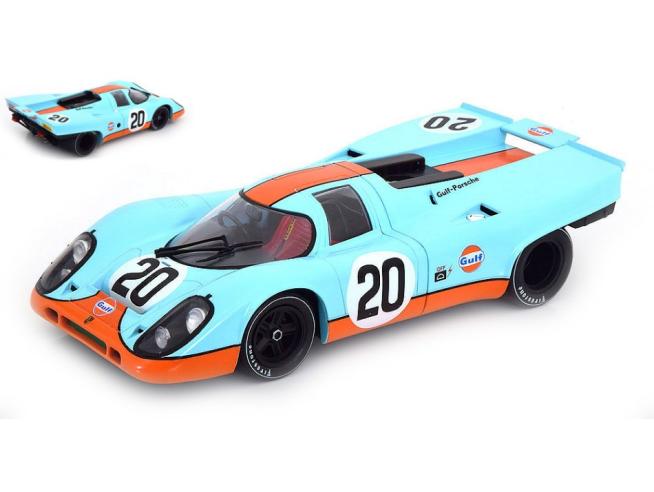 PRE-ORD3R KK Scale Modeliukas 1/18 1970 Porsche 917K #20 24h Le Mans, blue/orange
