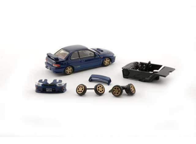 PRE-ORD3R BM Creations Modeliukas Subaru Impreza WRX Type R 3, 4-6 left hand drive, blue