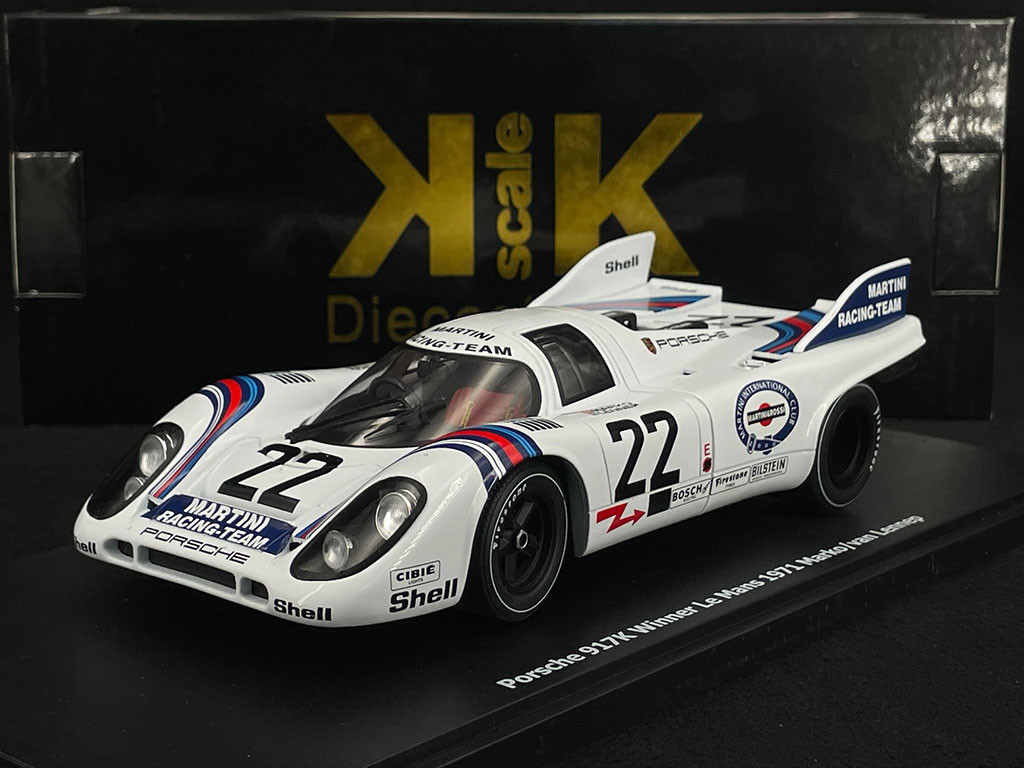 KK Scale Modeliukas 1/18 1971 Porsche 917K #22 Winner 24h Le Mans, white