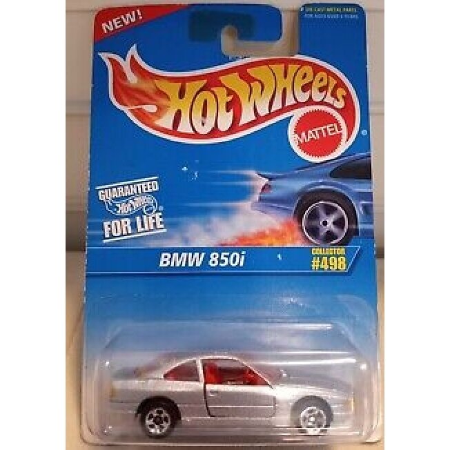Hot Wheels Mainline Modeliukas BMW 850i silver DOORS OPEN (kortelė 8/10)