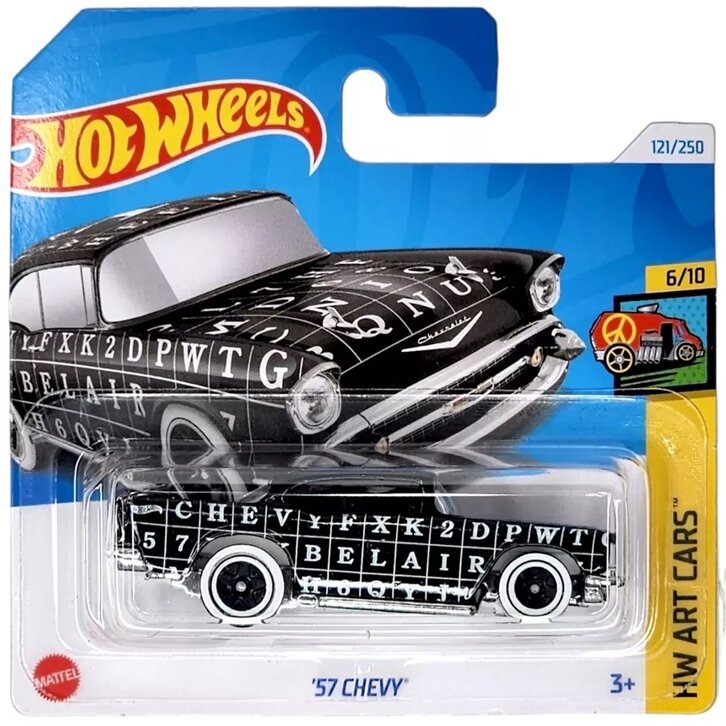 Hot Wheels Modeliukas 57 Chevy black (yra Sandėlyje)