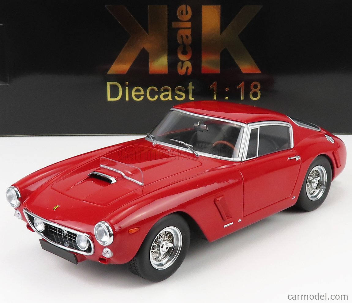 PRE-ORD3R KK Scale Modeliukas 1961 Ferrari 250 GT SWB Competizione, plain body red