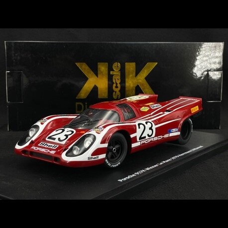 PRE-ORD3R KK Scale Modeliukas 1/18 1970 Porsche 917K #23 Winner 24h Le Mans, red