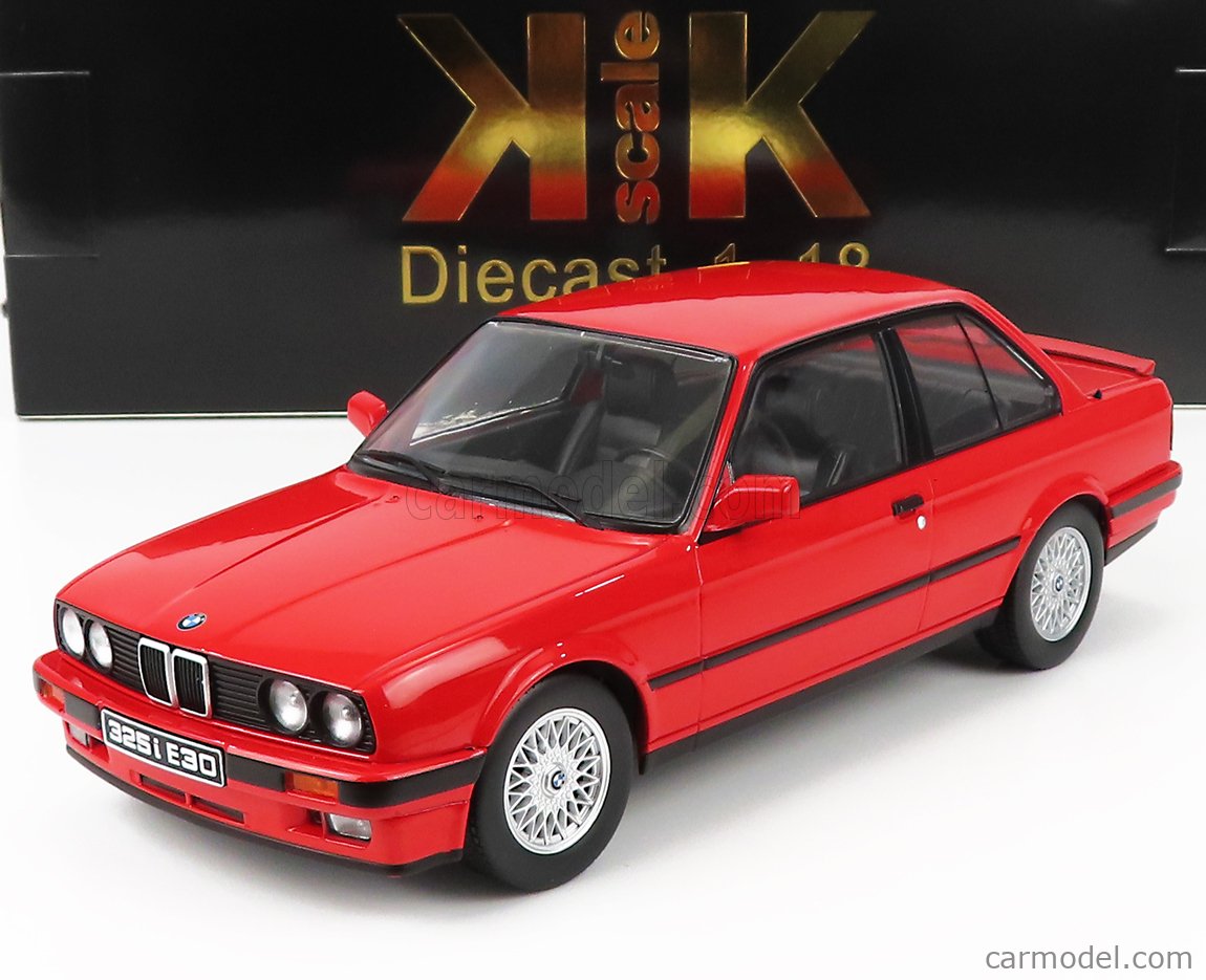 PRE-ORD3R KK Scale Modeliukas 1/18 1987 BMW 325i E30M-Package, red