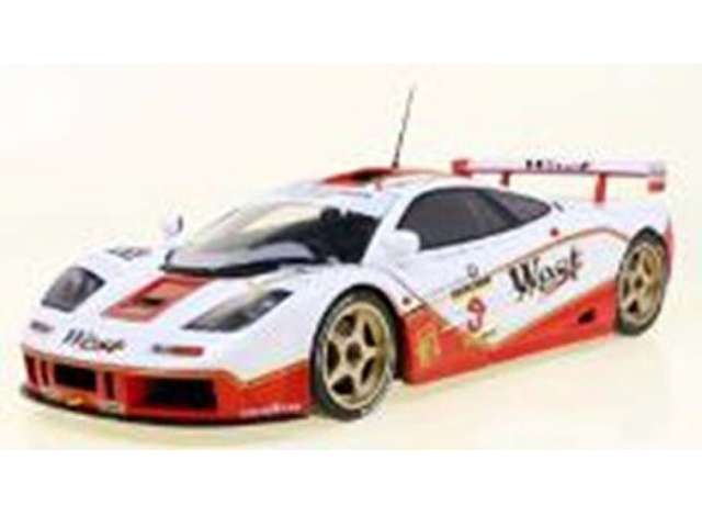 PRE-ORD3R Solido Modeliukas 1/18 1995 McLaren F1 GT-R Short Tail #8 Price/Bascher BPR GT, white/red