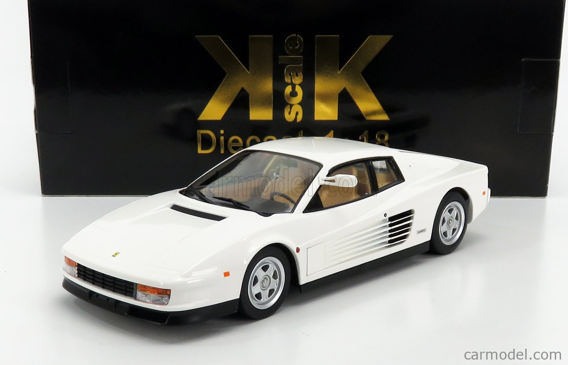 PRE-ORD3R KK Scale Modeliukas 1984 Ferrari Testarossa Monospeccio *US-Version*, white