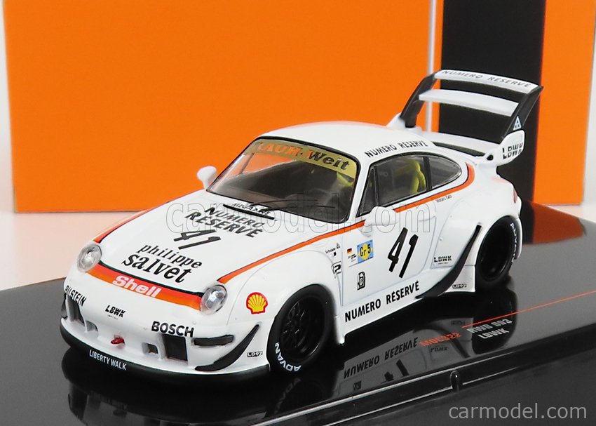 PRE-ORD3R IXO Models Modeliukas 1/43 Porsche RWB 9993 LBWK #41, white