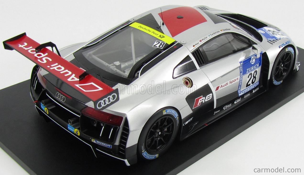 PRE-ORD3R IXO Models Modeliukas 2016 Audi R8 LMS #28 Nurburgring, silver