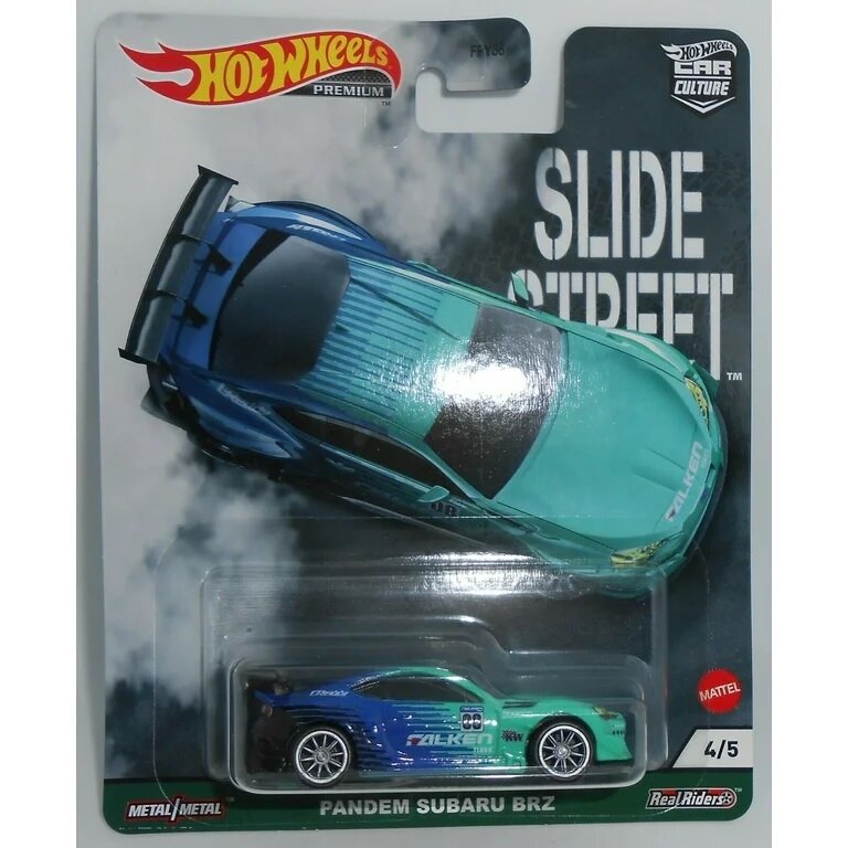 Hot Wheels Premium Slide Street Modeliukas Pandem Subaru BRZ