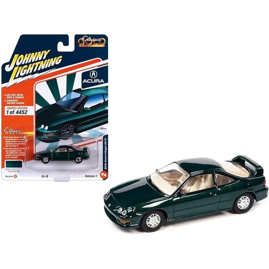 Johnny Lightining Modeliukas 2000 Acura Integra Type R, clover green pearl