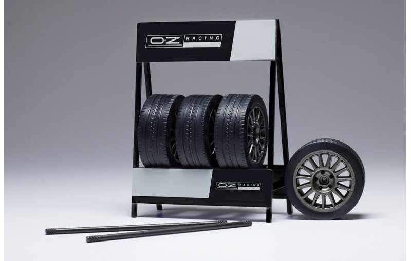 PRE-ORD3R IXO Models Modeliukas 1/18 OZ Superturismo WRC silver set of 4 Weels