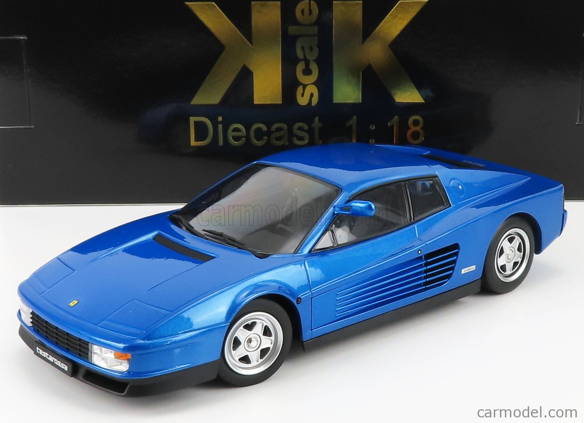 KK Scale Modeliukas 1984 Ferrari Testarossa Monospeccio, blue metallic