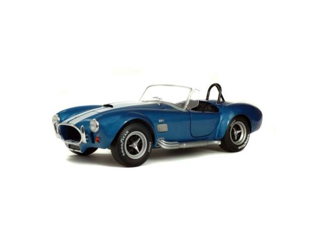 PRE-ORD3R Solido Modeliukas 1/18 Shelby AC Cobra 427 MKII, blue/white stripes