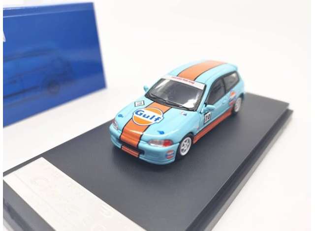 Street Weapon Modeliukas 1/64 Honda Civic EG6 #70 *Gulf*, blue/orange