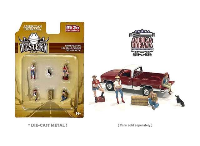 PRE-ORD3R American Diorama Figūrėlės Western Style Figure set (Car Not Included !!)