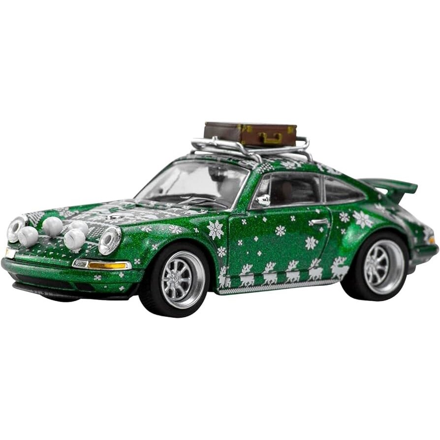 Pop Race Modeliukas Singer *2023 Christmas Edition*, metallic green (Porsche 911) (yra Sandėlyje)