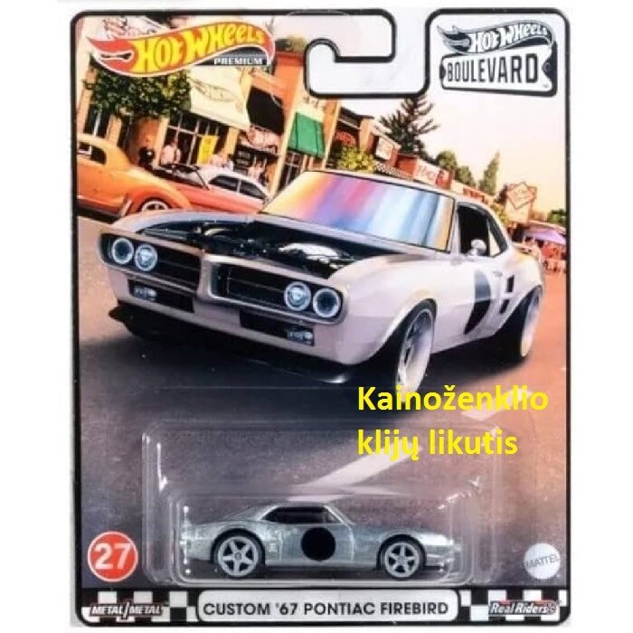 Hot Wheels Premium Boulevard Modeliukas Custom 67 Pontiac Firebird