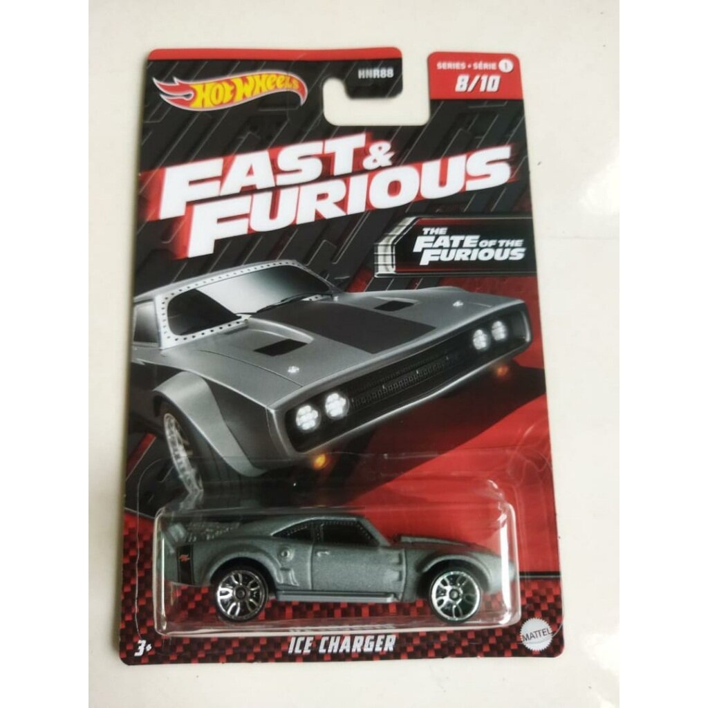 Hot Wheels Mainline Fast and Furious Modeliukas Ice Charger Grey (yra Sandėlyje)
