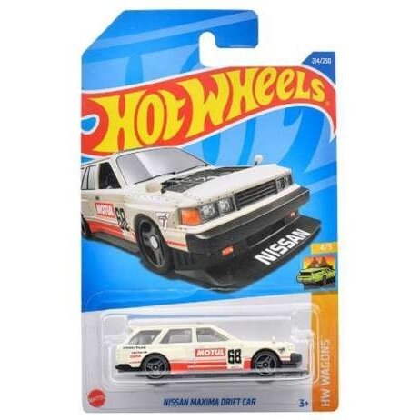 Hot Wheels Modeliukas Nissan Maxima Drift Car, creme/red Long Card (yra Sandėlyje)