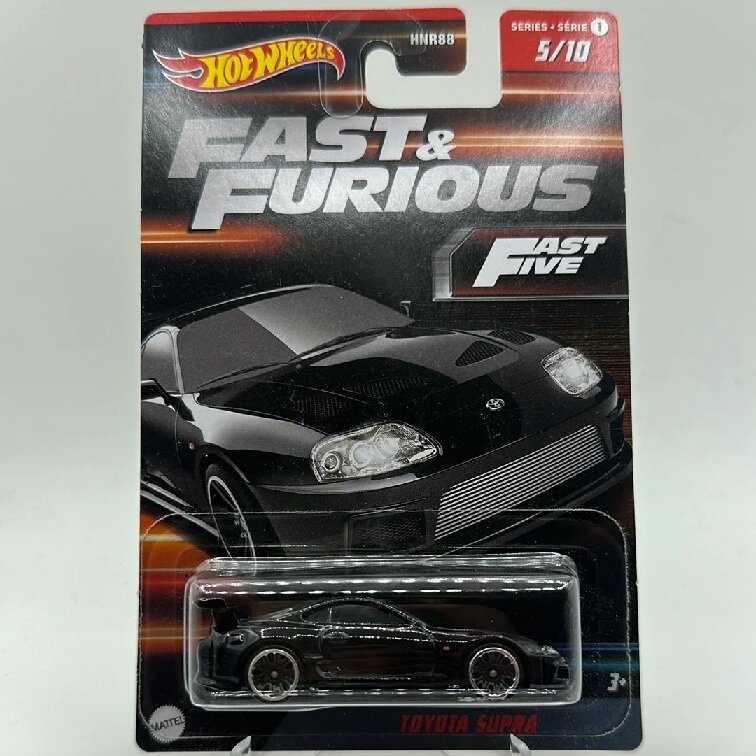 Hot Wheels Mainline Fast and Furious Modeliukas Toyota Supra black (yra Sandėlyje)