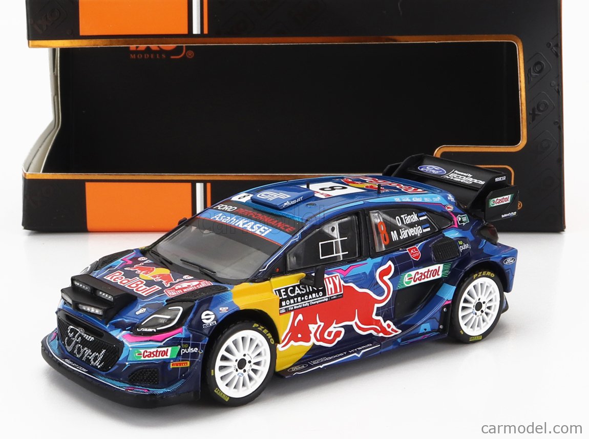 PRE-ORD3R IXO Models Modeliukas 1/43 2022 Ford Puma Rally 1 WRC #44 G.Greensmith/J. Andersson, Rally Monte Carlo