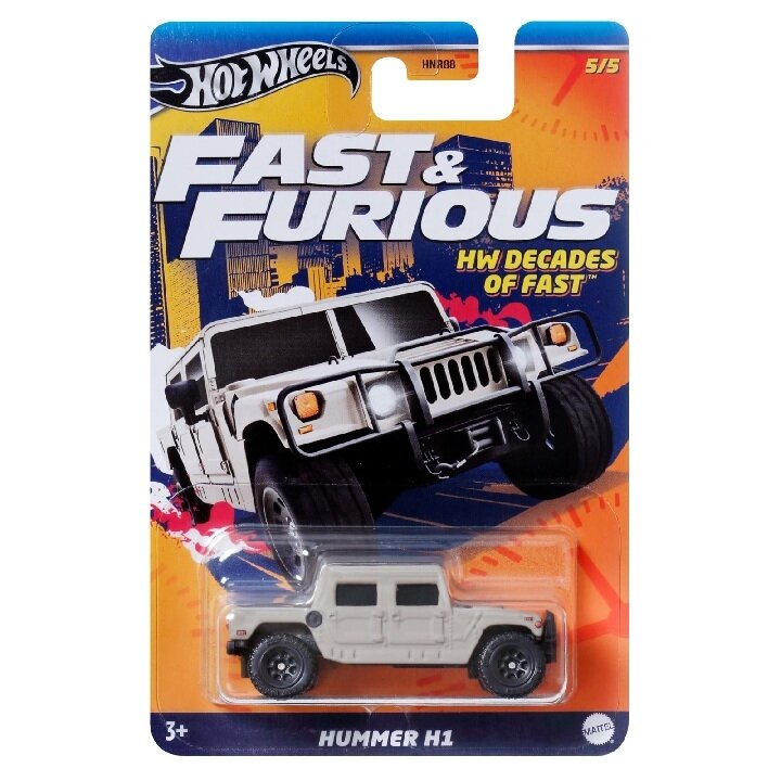 Hot Wheels Mainline Modeliukas Fast Cannon Car Hummer H1 (yra Sandėlyje)