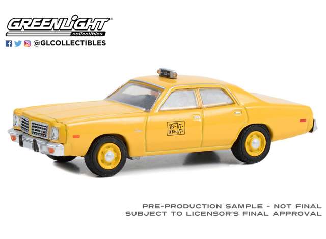 PRE-ORD3R GreenLight Modeliukas 1975 Dodge Coronet NYC Taxi, yellow
