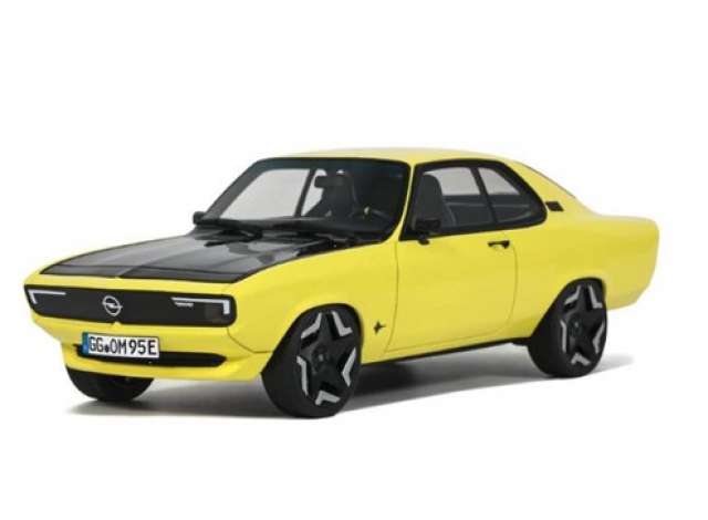 PRE-ORD3R OttO Miniatures Modeliukas 1/18 2021 Opel Manta GSE Elektromob *Resin series*, yellow/black