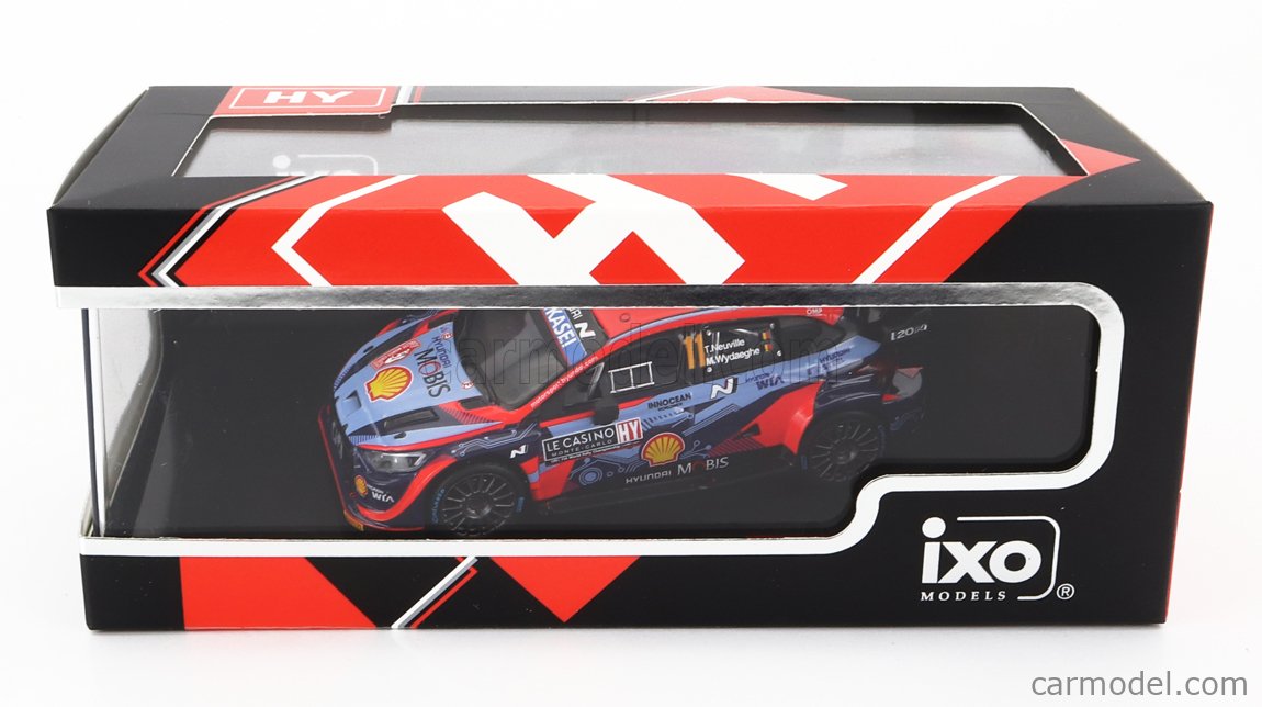 PRE-ORD3R IXO Models Modeliukas 1/43 2022 Hyundai i20 N Rally 1 #11 WRC T.Neuville/M.Wydaeghe Rally Monte C...