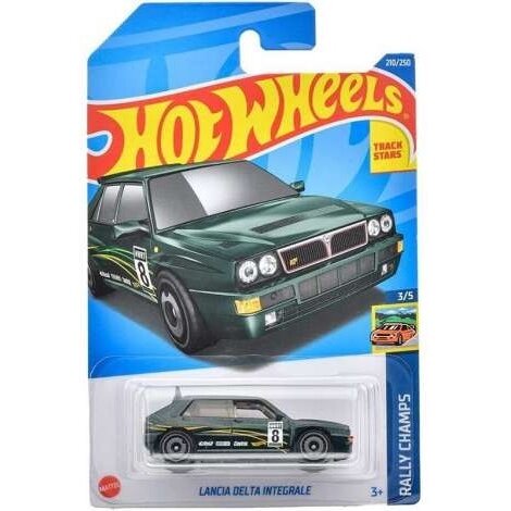 Hotwheels Modeliukas Lancia Delta Integrale #8, green Long Card