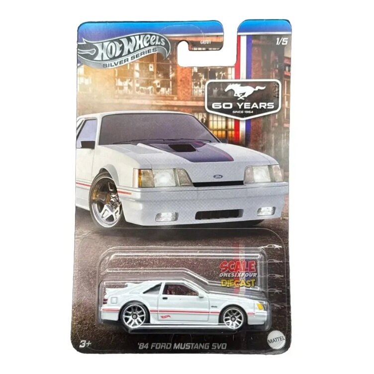 PRE-ORDER Hot Wheels Mainline Ford Mustang Celebration Modeliukas 1984 Ford Mustang SVO 1/5